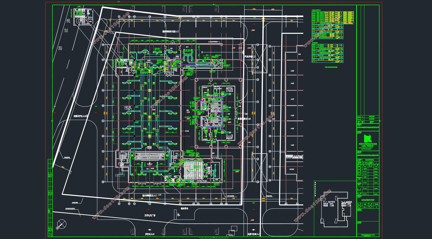 淮安市城市博物馆通风空调工程施工组织设计(含CAD图,工程预算,施工进度图)