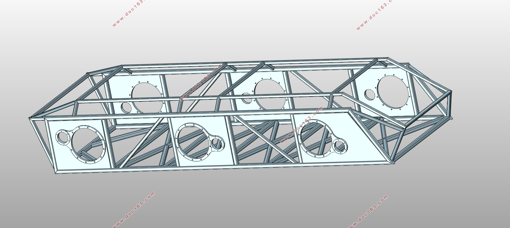 六轮越野无人车驱动系统和车架设计(含CAD零件图装配图,SolidWorks三维图)