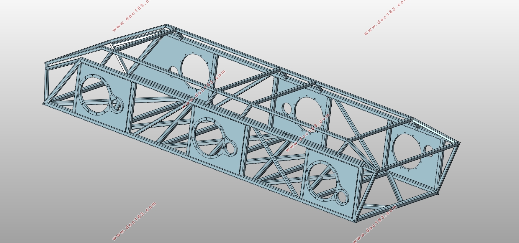 六轮越野无人车驱动系统和车架设计(含CAD零件图装配图,SolidWorks三维图)