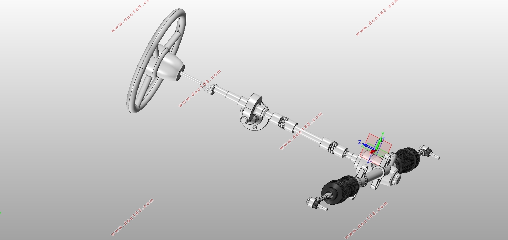 小型电动代步车转向系统设计(含CAD零件图装配图,SolidWorks三维图)
