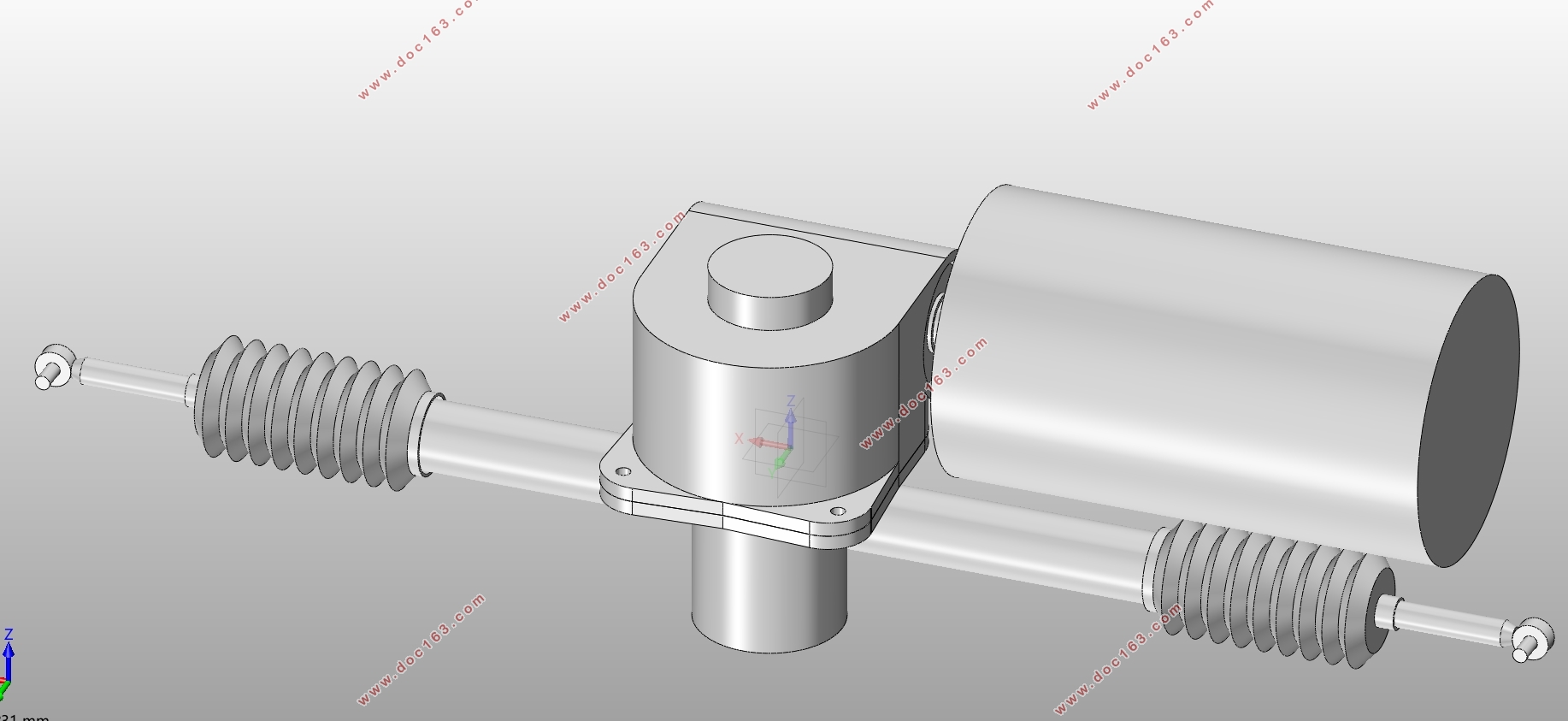 智能车自主转向系统设计(含CAD图,SolidWorks三维图)