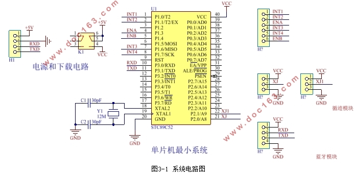 基于51单片机的智能蓝牙循迹小车的设计