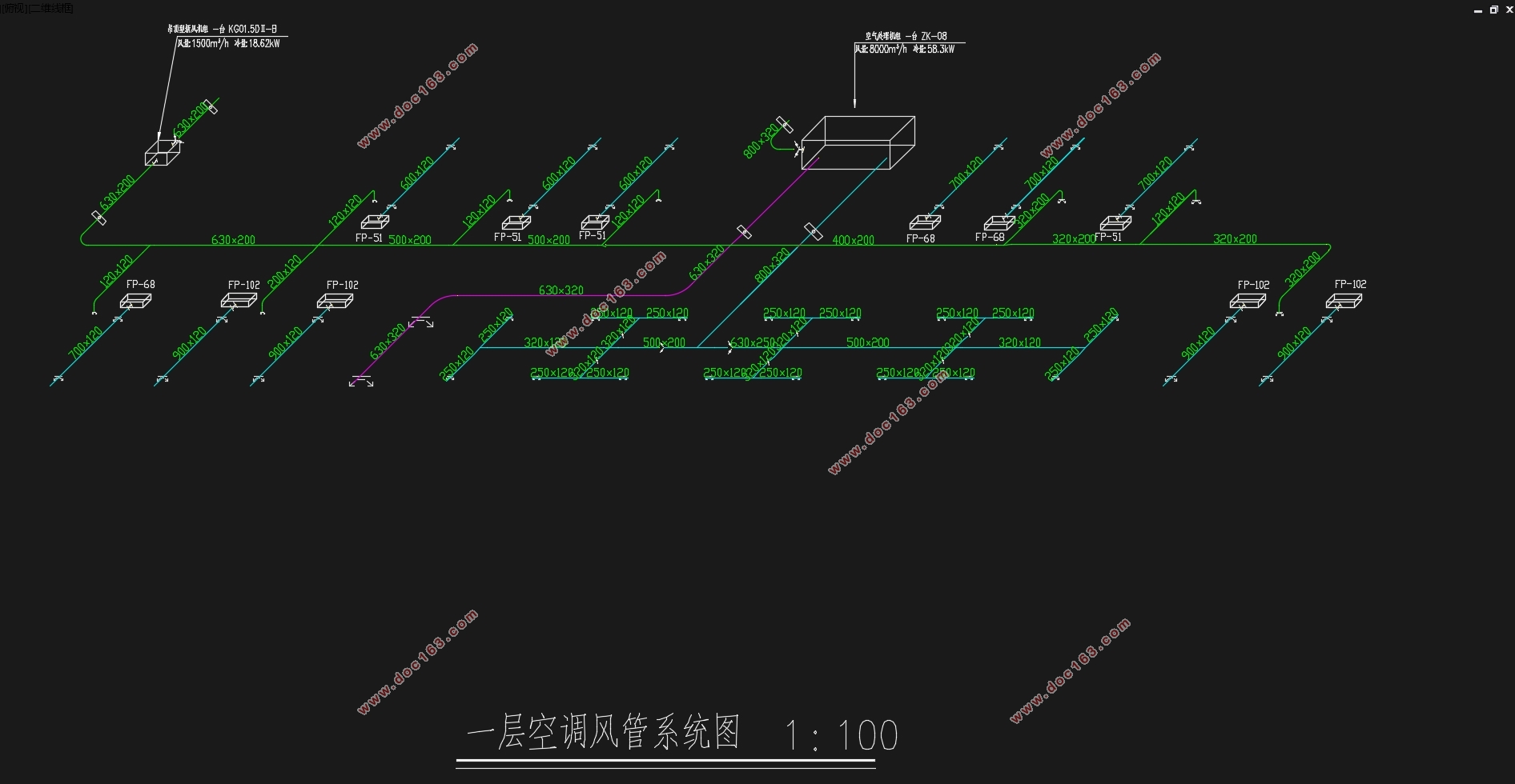 南京如家快捷酒店(暖通空调)设计(含CAD图)