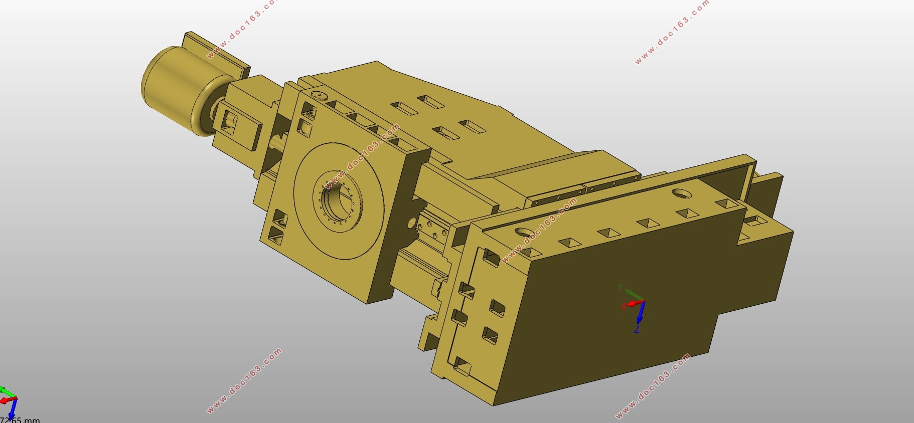 齿轮加工机床模块化设计(磨齿机)(含CAD装配图,SolidWorks三维图)