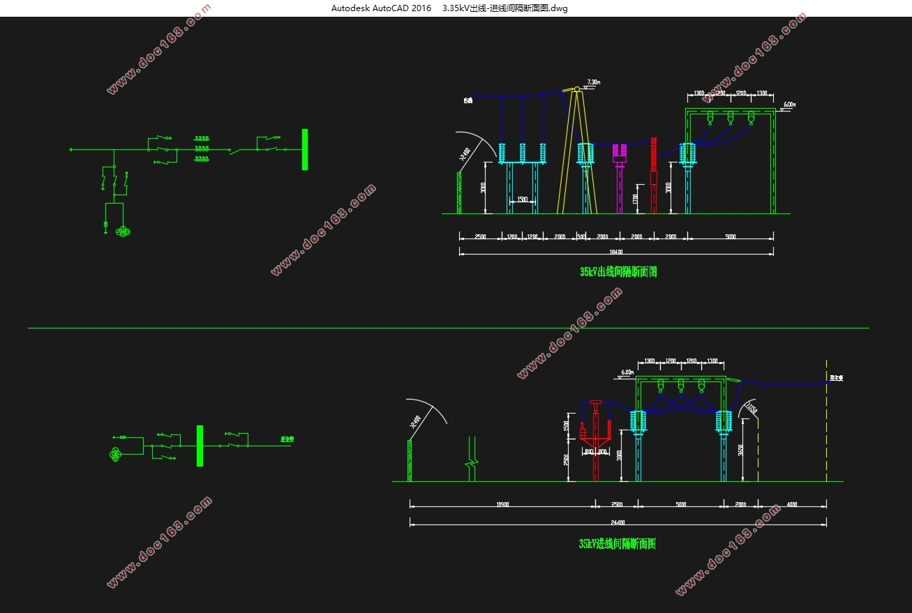 35/10kV(̨)һβ(CADͼ)