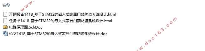 基于STM32的嵌入式家居门禁防盗系统设计(附电路原理图)