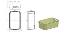 塑料收纳箱体注射模具设计(含CAD零件图装配图,UG三维图)