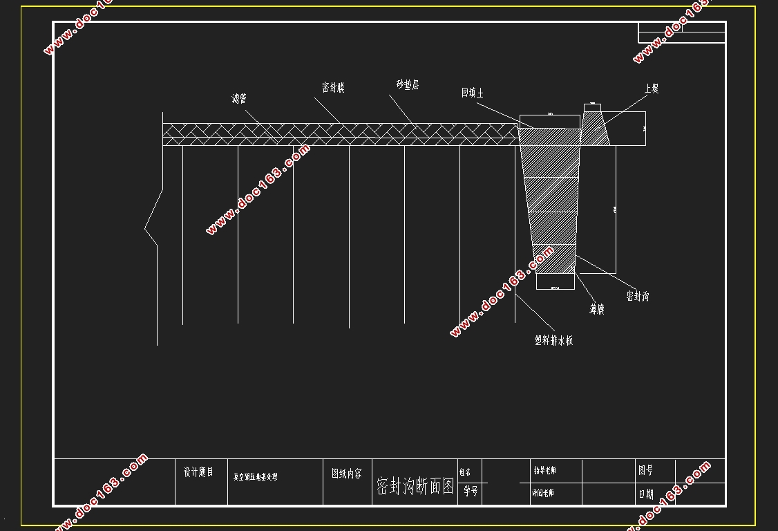 某高速公路软基的真空预压处理(含CAD图)