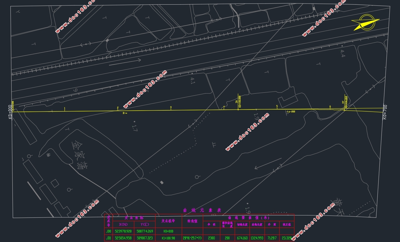 路段全长4200.92m常武一级公路拓宽设计(含CAD图)