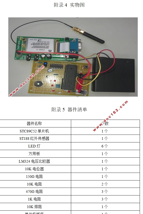 基于GSM模块红外无线报警系统的设计