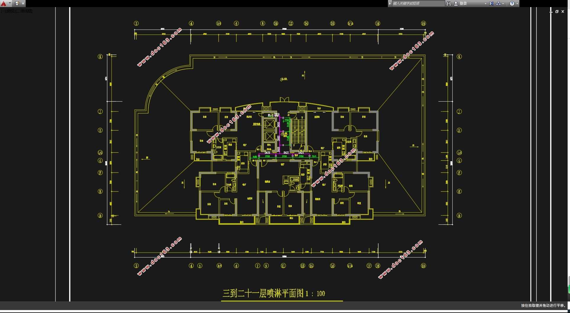 苏州二十一层某商住楼给排水工程设计(含CAD图)