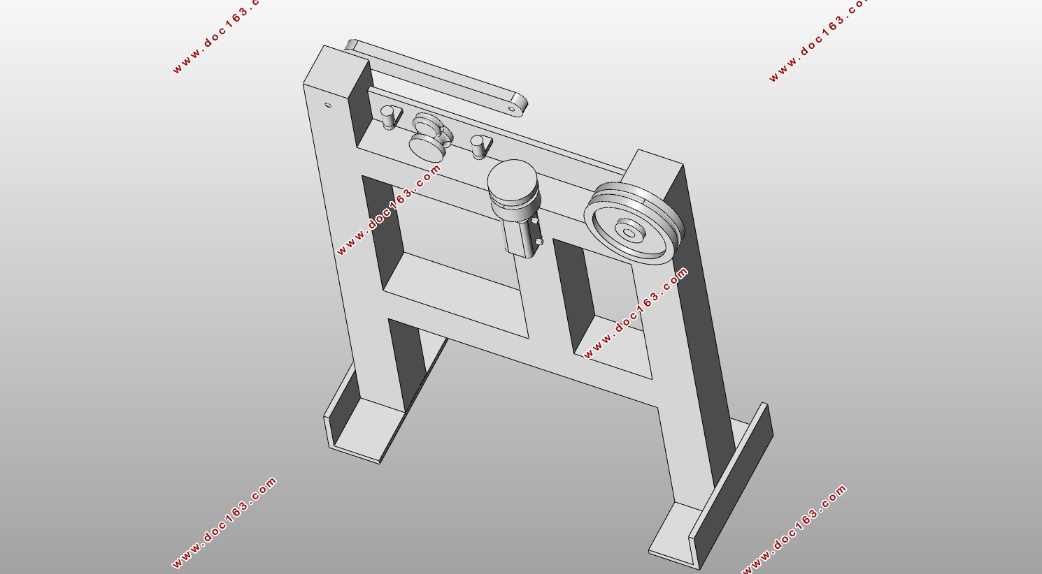 张力机构计米机构设计(含CAD零件图装配图,SolidWorks三维图)
