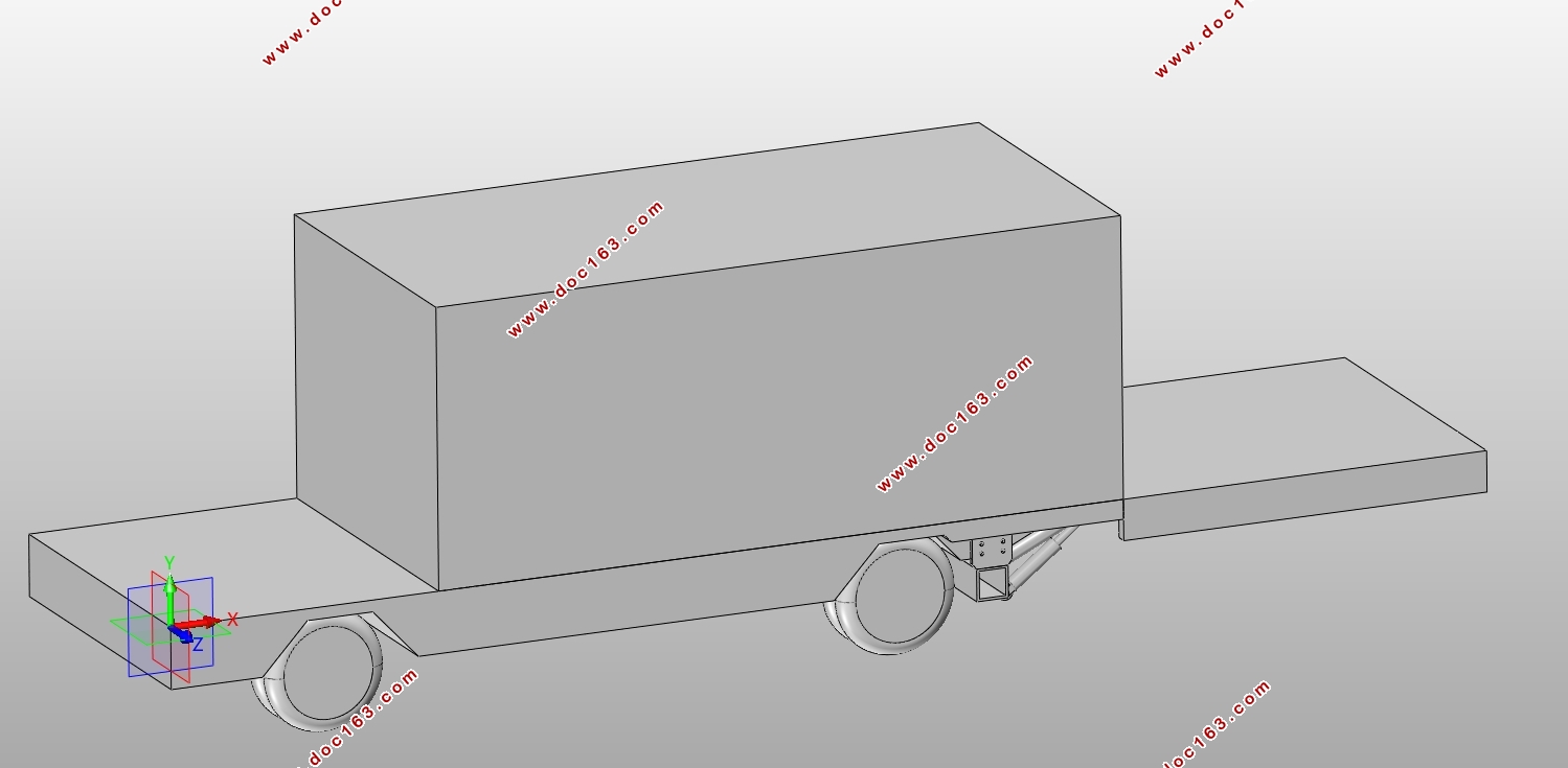汽车尾板机构设计及三维建模(含CAD图,SolidWorks三维图)