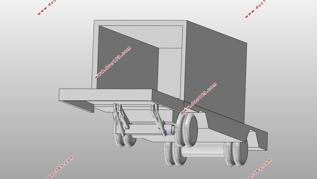 汽车尾板机构设计及三维建模(含CAD图,SolidWorks三维图)