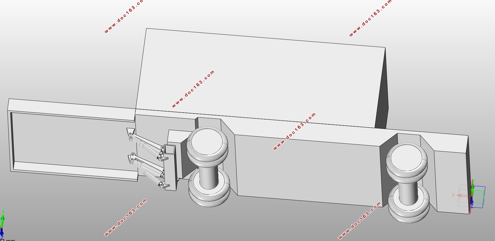汽车尾板机构设计及三维建模(含CAD图,SolidWorks三维图)