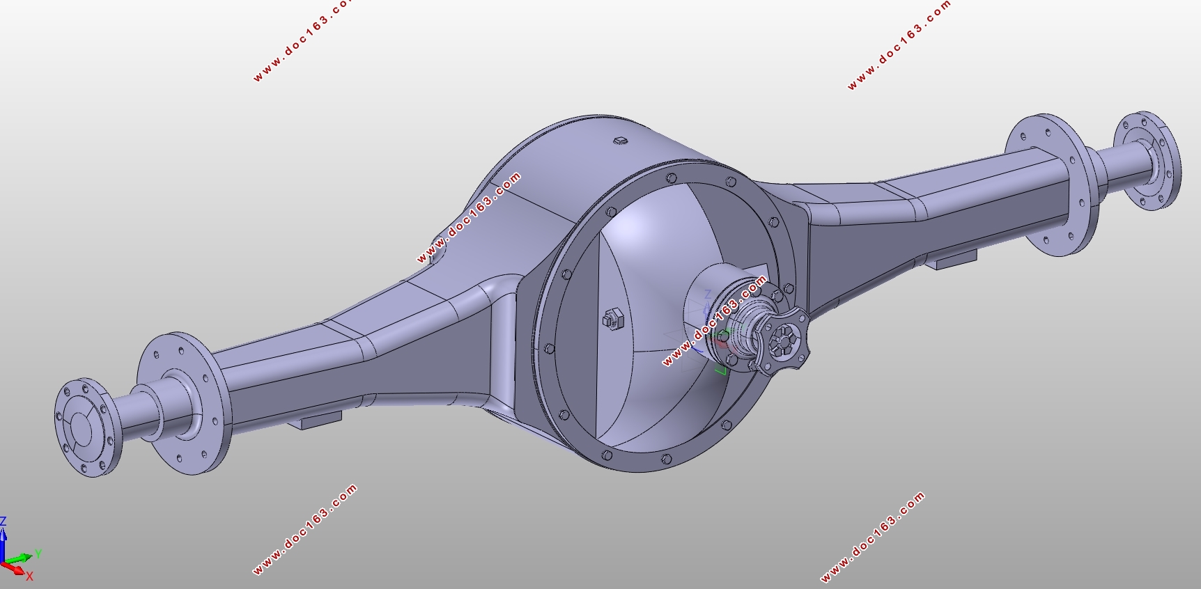 EQ1092F1型长头柴油载货汽车驱动桥设计(含CAD图,CATIA三维图)(英文)