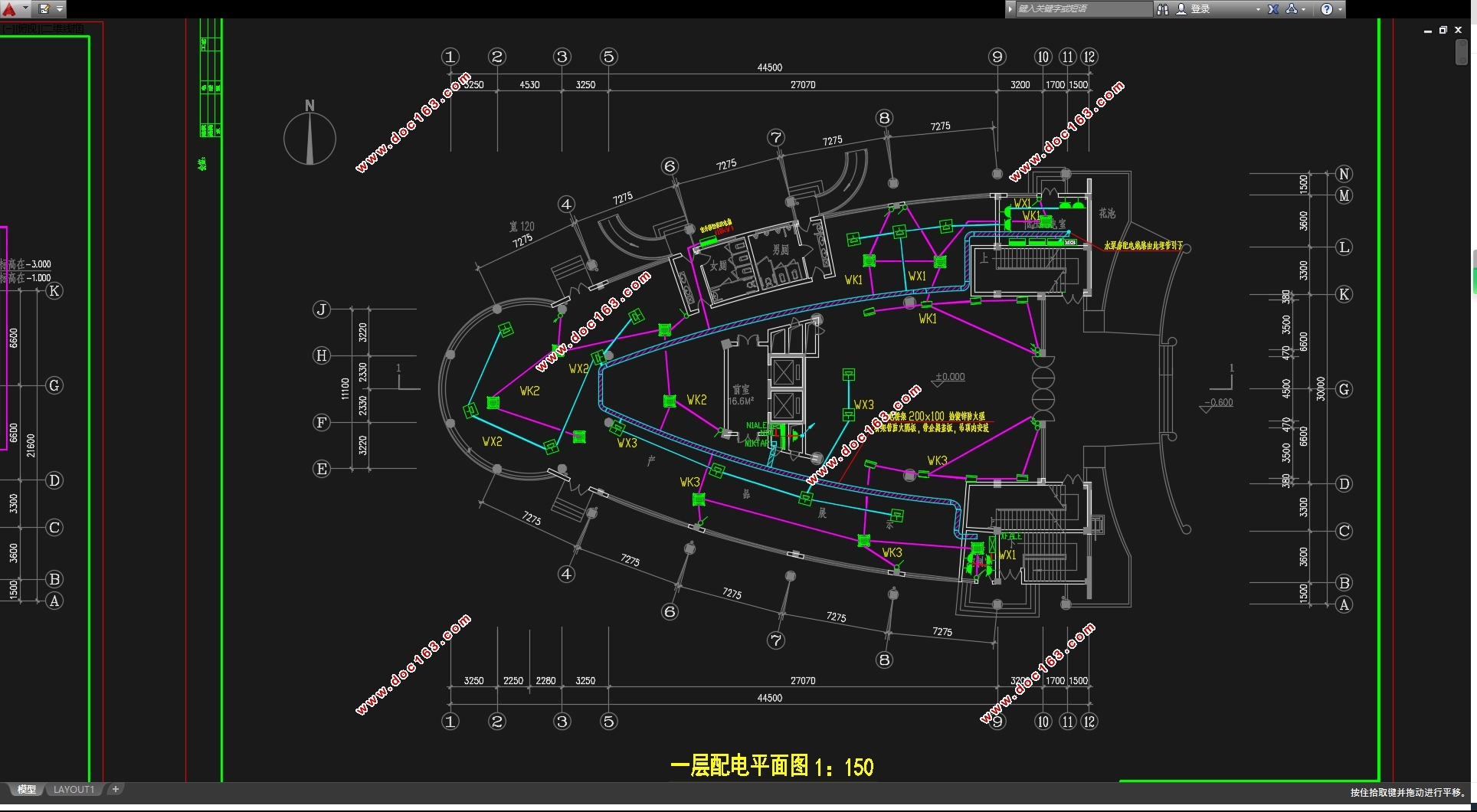 十层科研信息中心(二类高层办公建筑)电气设计(含CAD图)