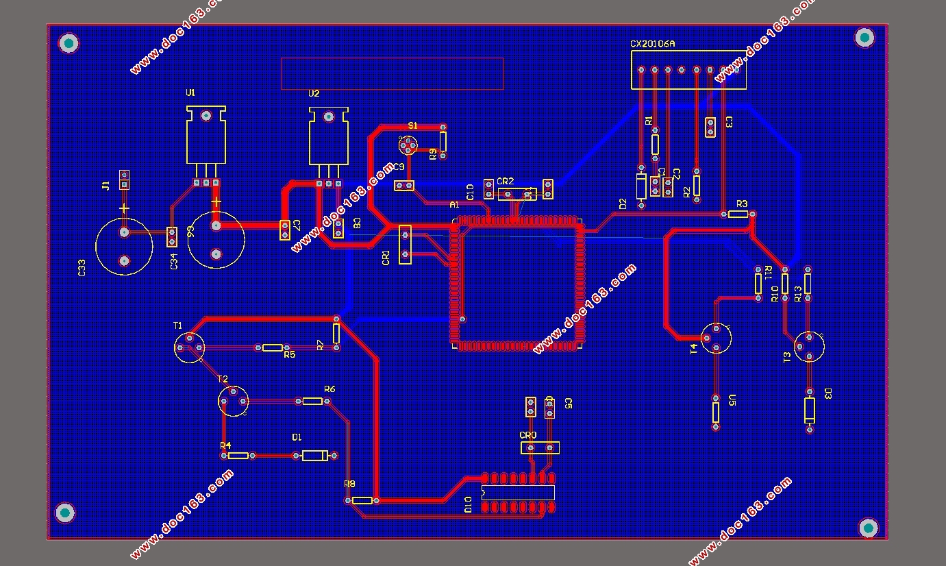 红外烟雾报警器设计(含电路原理图,PCB图)
