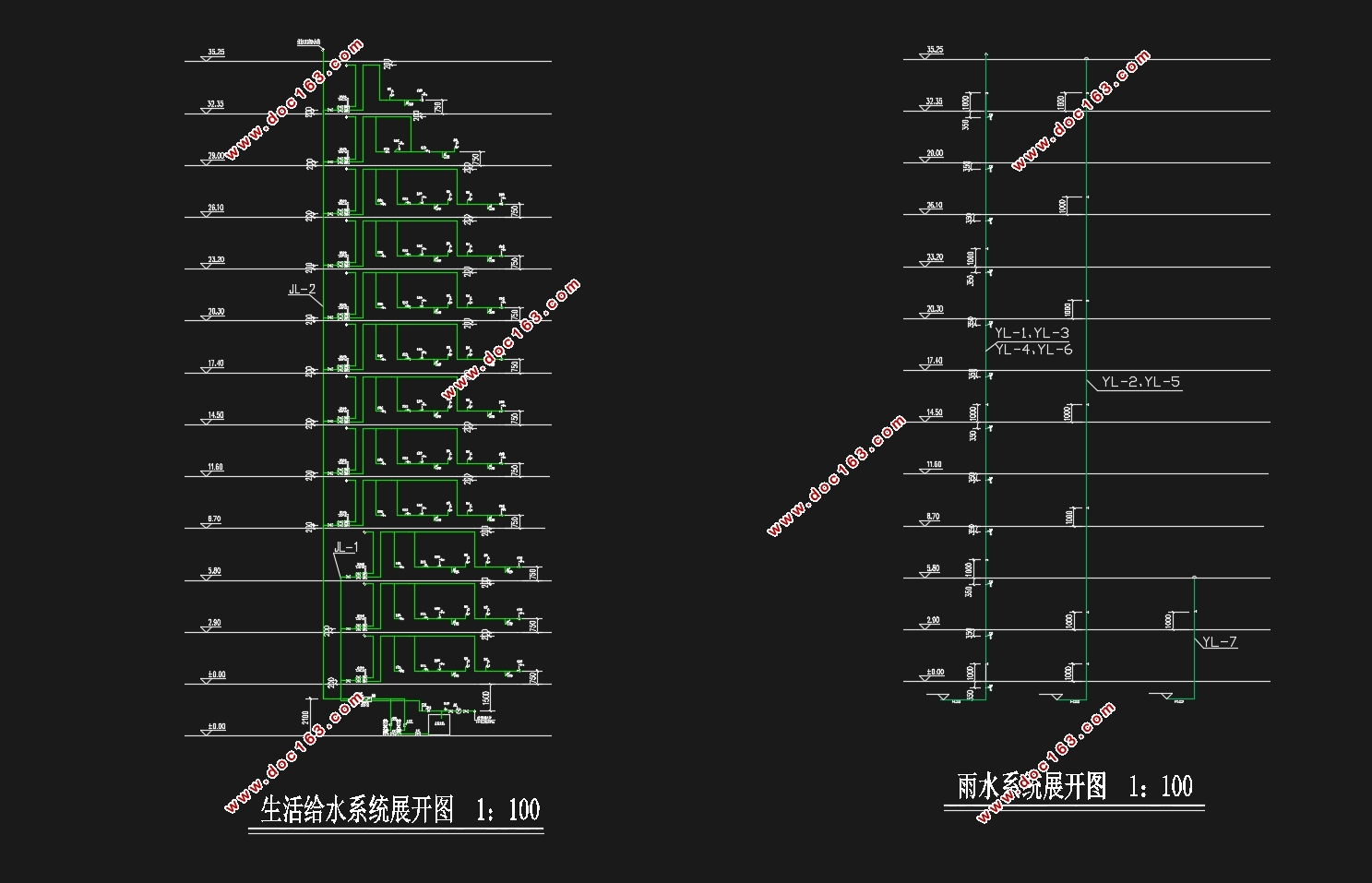 十二层高层住宅建筑给排水工程设计(含CAD图)