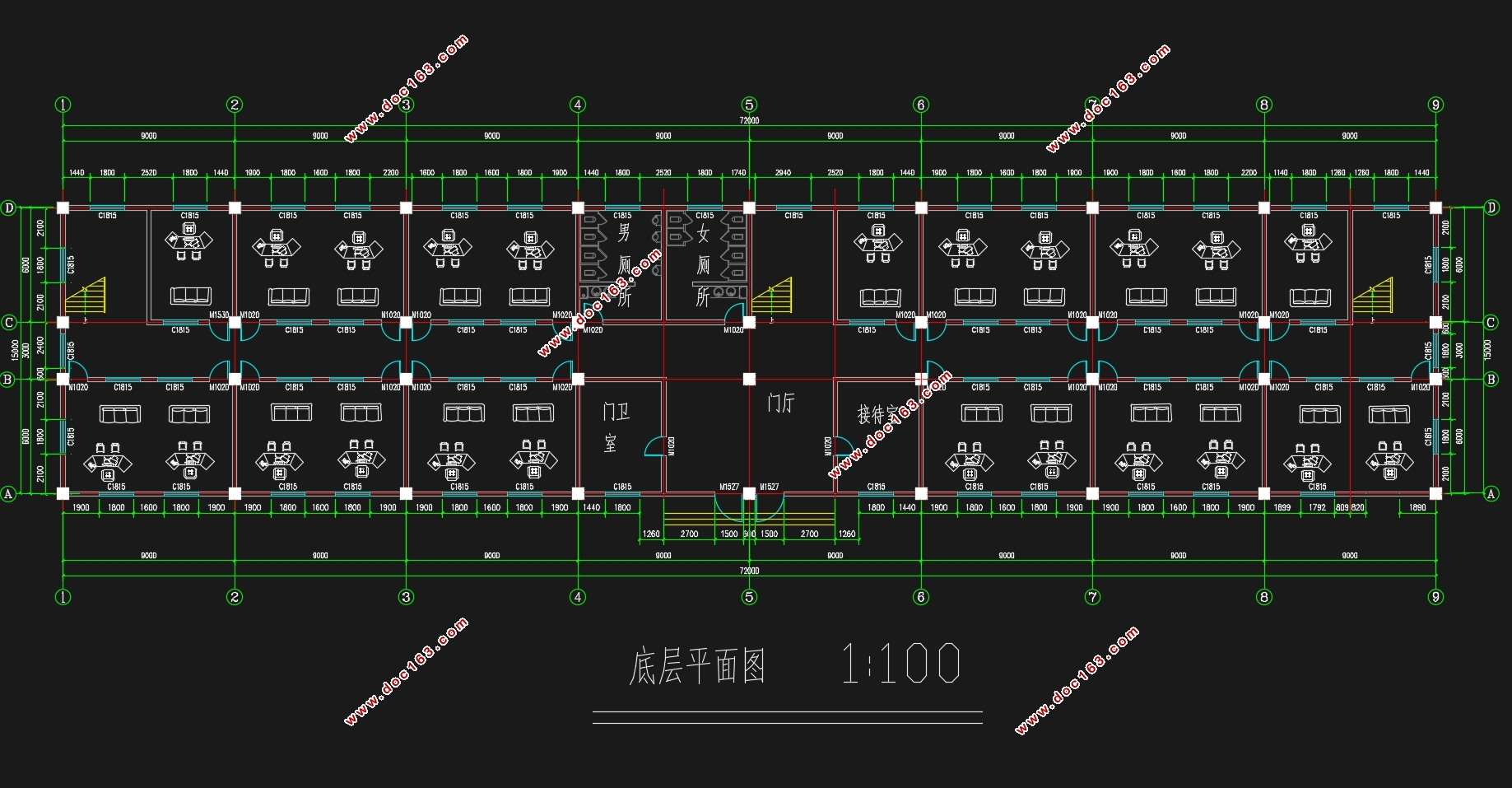 四层南京某区管委会办公楼施工组织设计(含建筑图结构图)