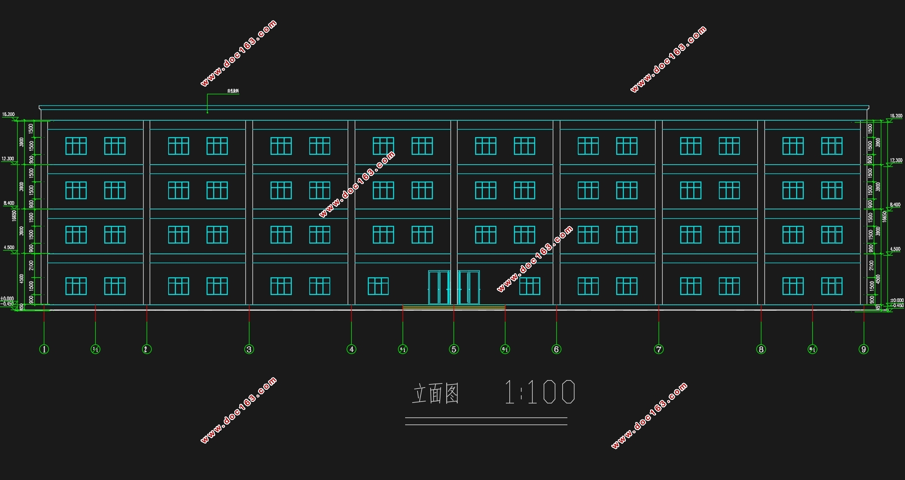 四层南京某区管委会办公楼施工组织设计(含建筑图结构图)
