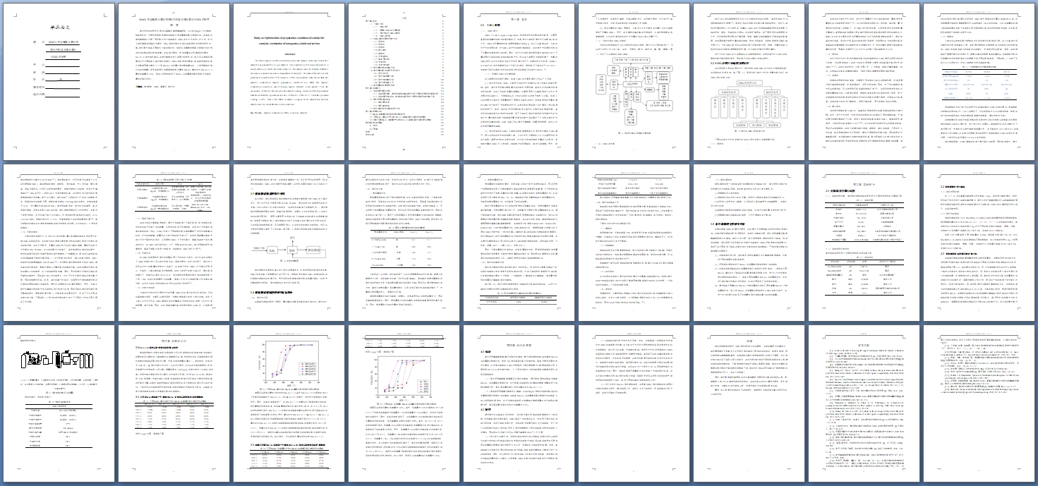 MnCo双金属复合氧化物催化剂制备及催化氧化VOCs的研究