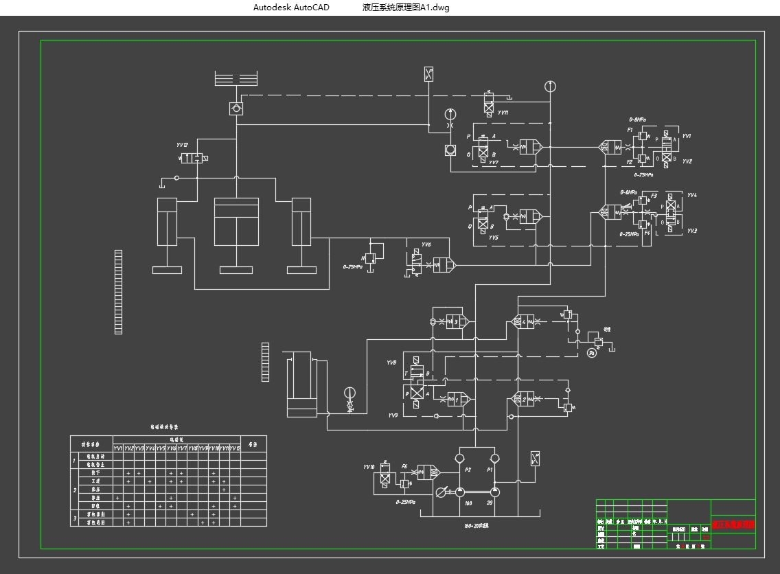 �������Ǽ�500K�ͳ�ѹ��Һѹϵͳ���(��CADͼ)
