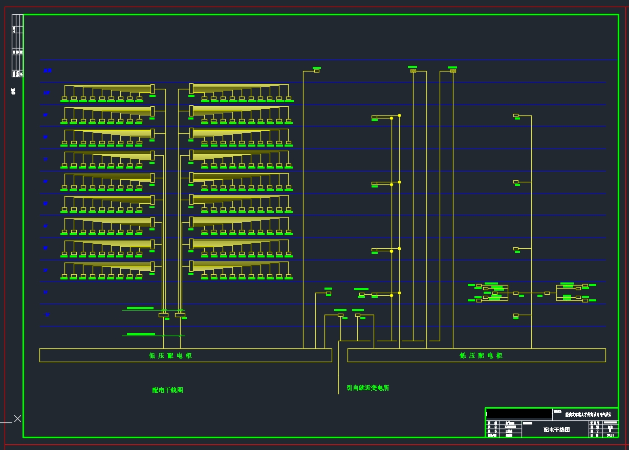 盐城大丰港人才公寓设计电气设计(含CAD图)