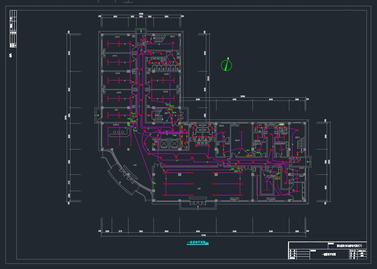 某花园住宅小区会所电气设计(含CAD图)