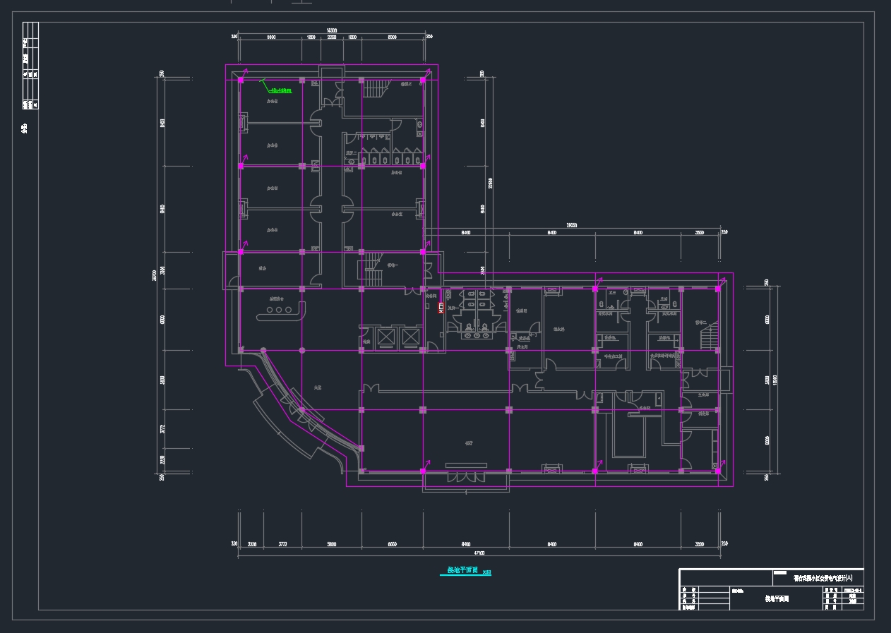 某花园住宅小区会所电气设计(含CAD图)