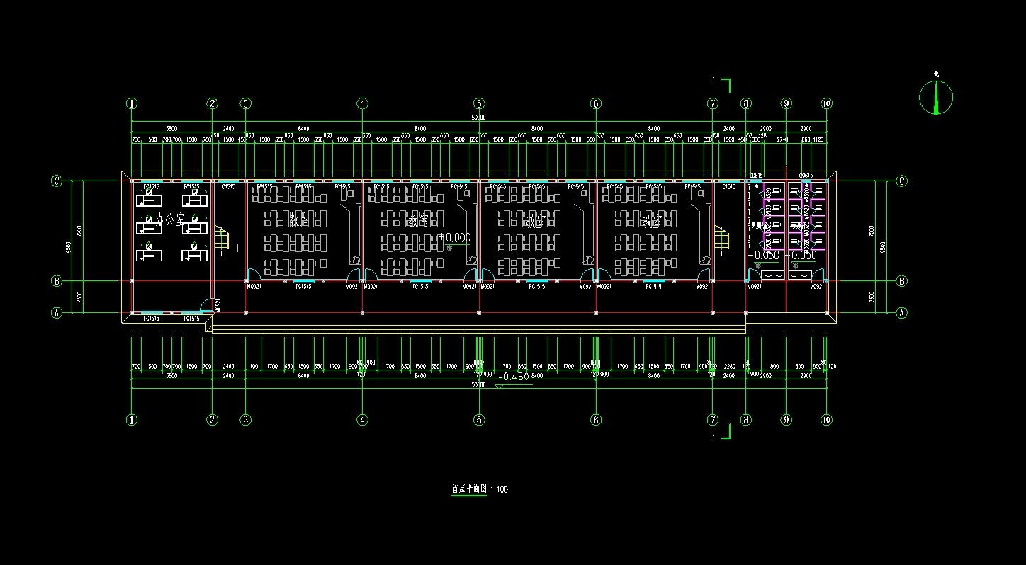 ����2900ƽ���������ʽľ�ṹ��ǨСѧ���(������ͼ�ṹͼ)