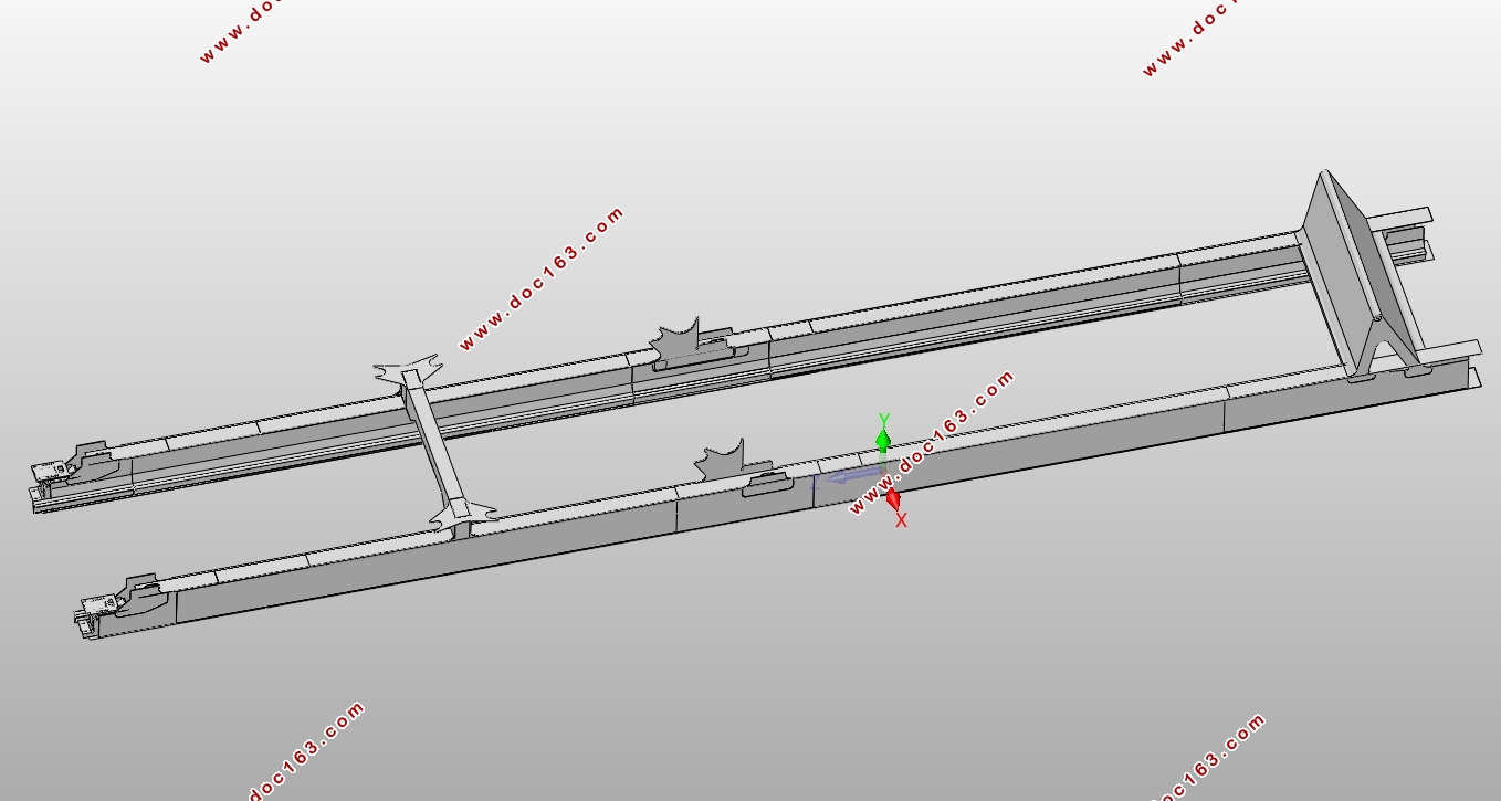 65T/56m集装箱装卸桥后大梁设计(含CAD图,SolidWorks三维图)