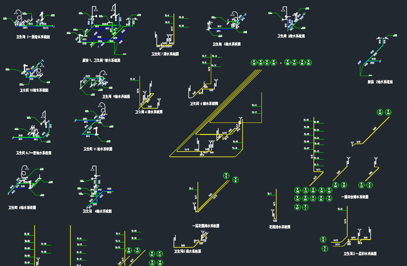 扬州某高层住宅楼建筑给排水设计(含CAD图)