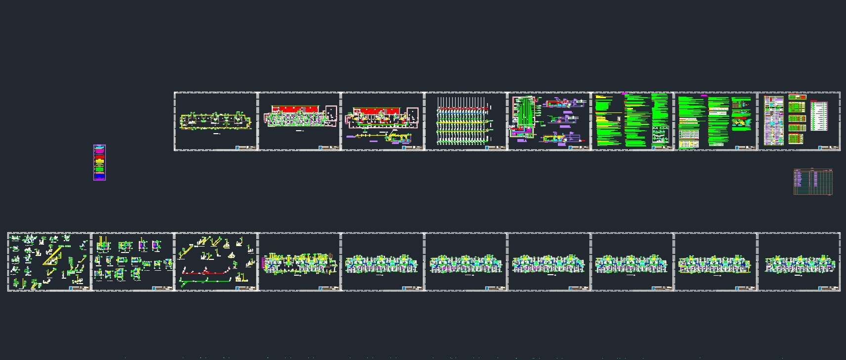 ����ĳ�߲�סլ¥��������ˮ���(��CADͼ)