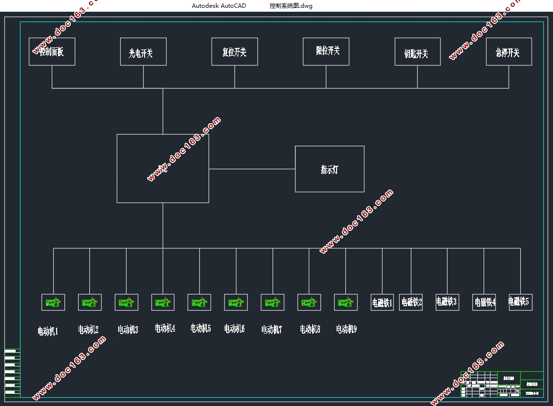 双层立体停车库框架、动力提升系统、安全控制系统的设计(含CAD图)