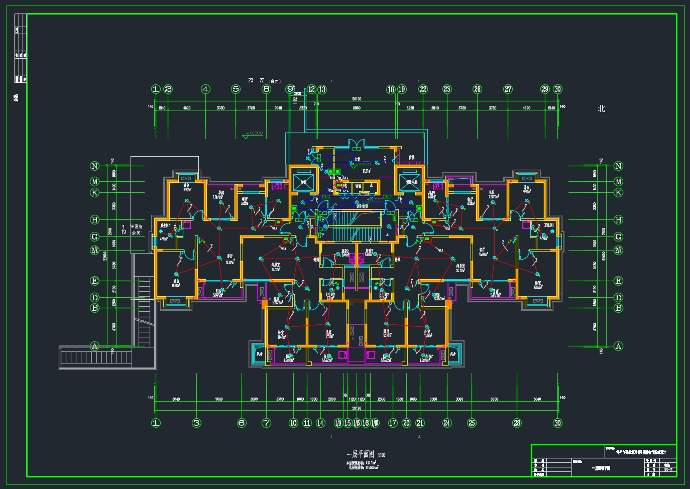 常州市某高层住宅楼电气系统设计(含CAD图)