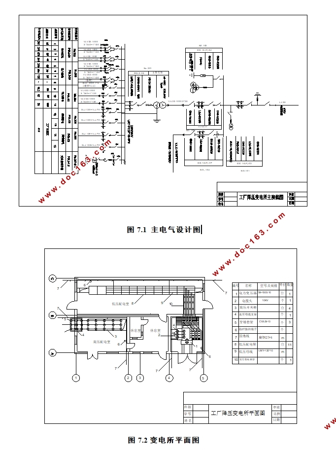 某烧结厂的供配电系统设计(含CAD图)