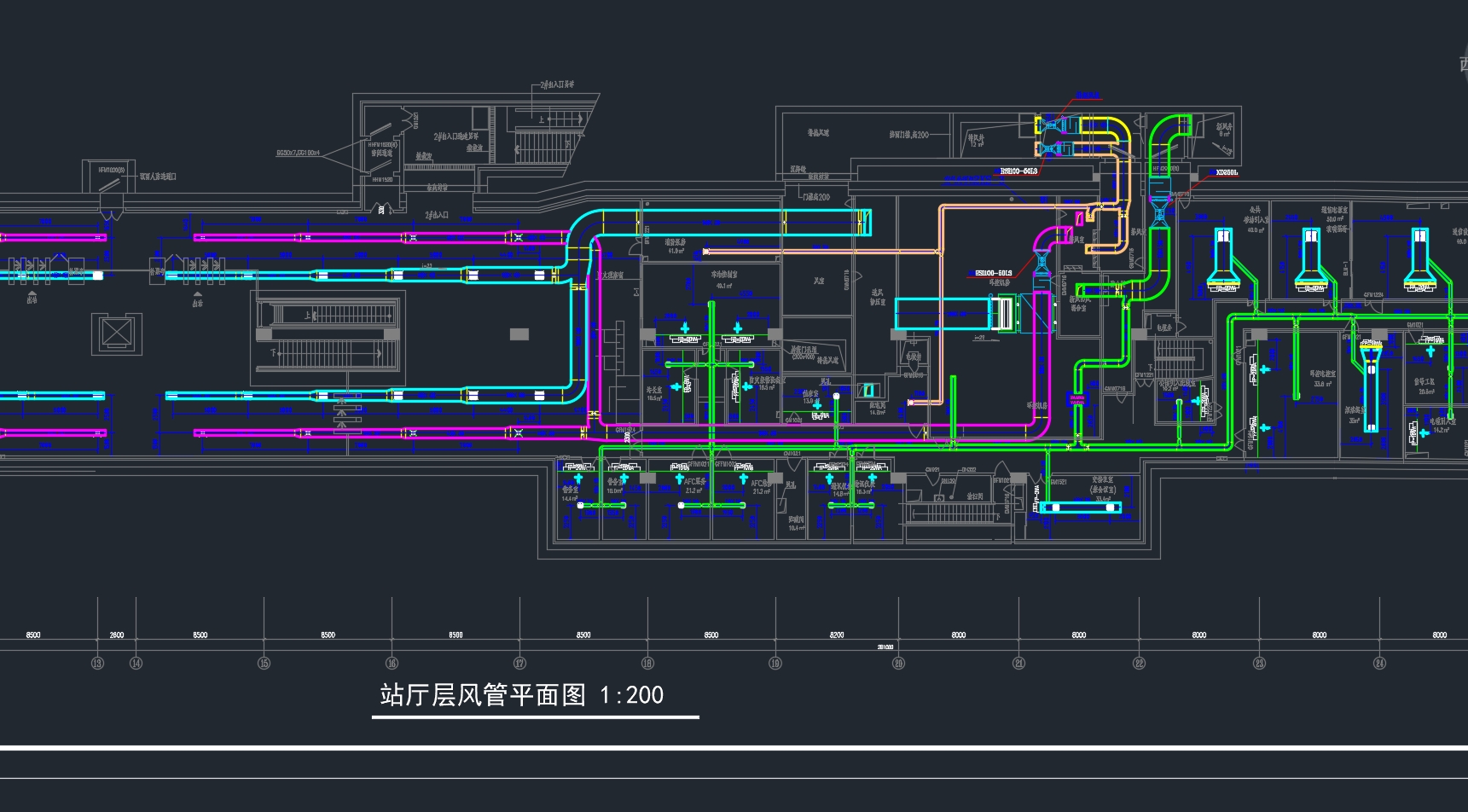 �Ϻ�����������վͨ��յ�ϵͳ���(��CADͼ)